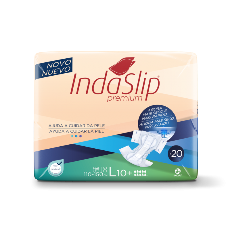 IndaSlip Premium L10+—Kalhotky zalepovací absorpční, 20ks