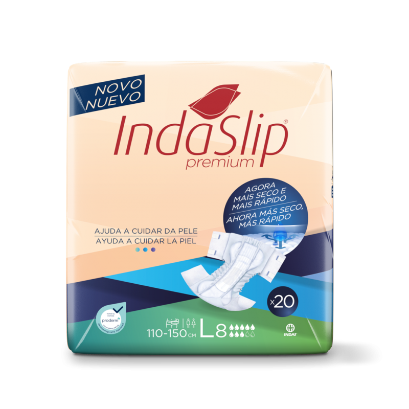 IndaSlip Premium L8—Kalhotky zalepovací absorpční, 20ks