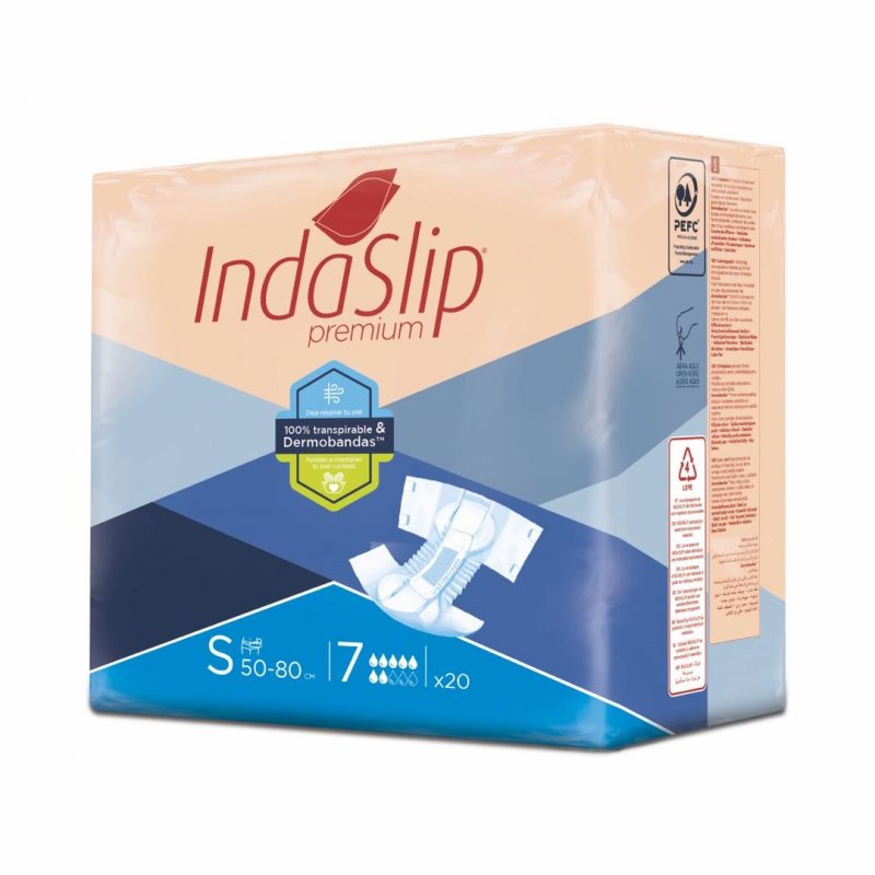 IndaSlip Premium S7—Kalhotky zalepovací absorpční, 20ks
