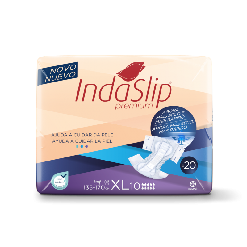 IndaSlip Premium XL10—Kalhotky zalepovací absorpční, 20ks