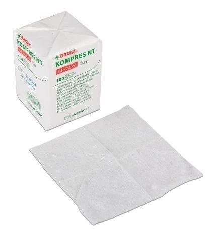 BATIST Kompres z netkaného textilu nesterilní—7,5 x 7,5 cm 100 ks