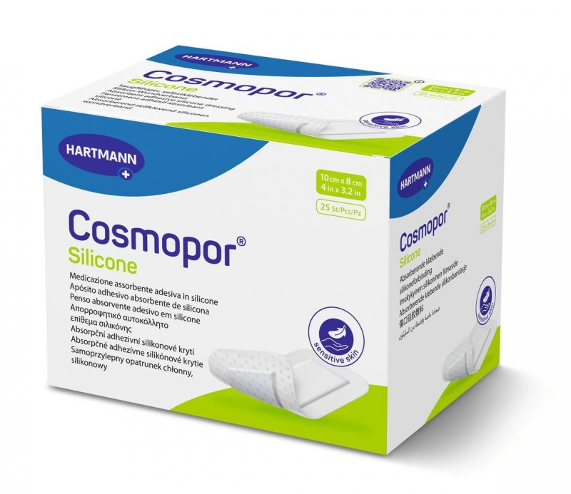 Cosmopor Silicone —10 × 8 cm, 10ks