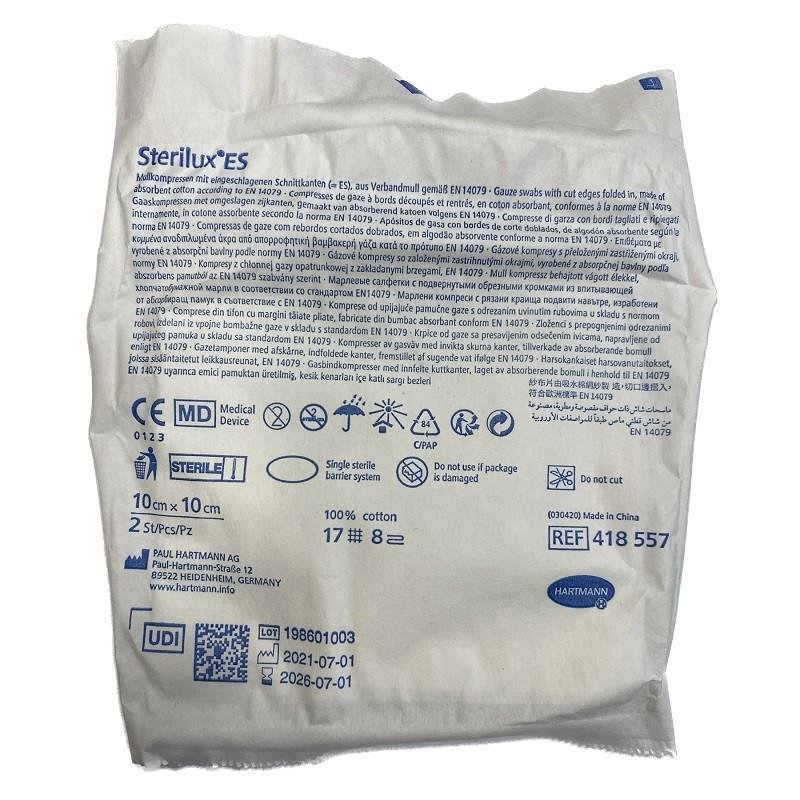 Skládané sterilní kompresy Sterilux ES 10x10 cm—2ks