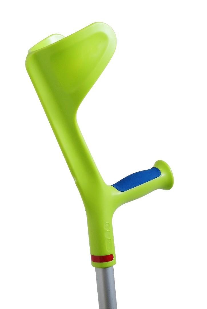 Berle francouzská dětská měkčená ELLA—Handicap-limetková/modrá