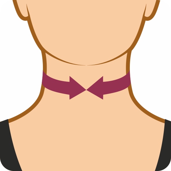 Ortex krční límec s výztuhou 015E - L, 7 cm—Krční límec k fixaci krční páteře anatomický s výztuhou z polyethylenu