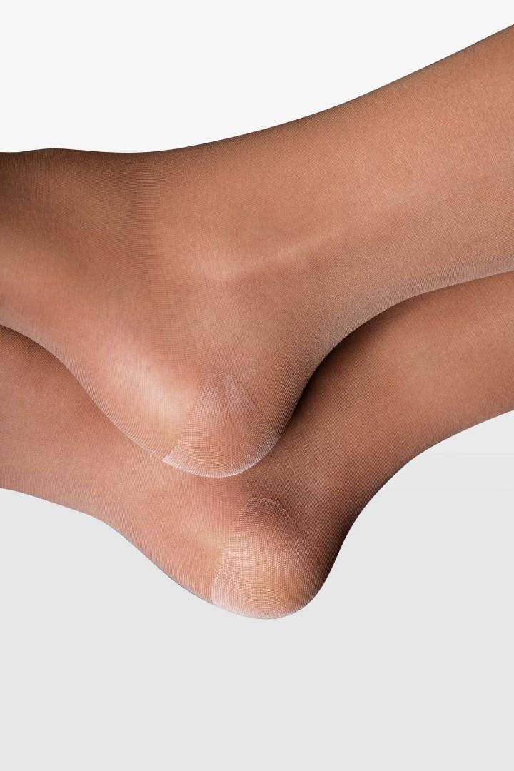 Stehenní punčochy s krajkou RELAX BASIC—Velikost XXL, barva tmavě tělová