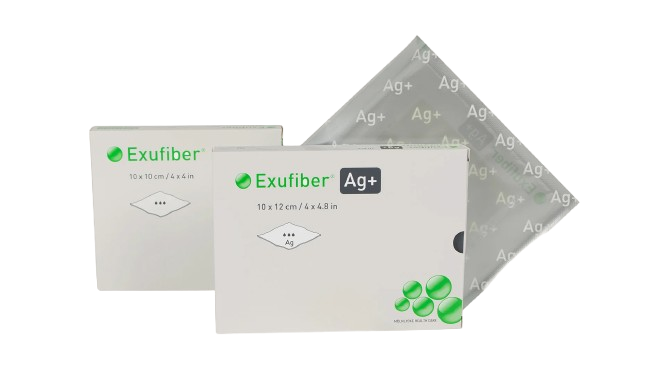 Exufiber AG+—15 cm x 15 cm, 10ks