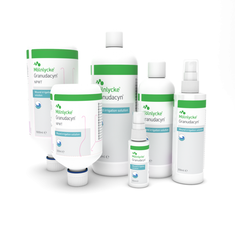 Granudacyn Wound Irrigation Solution - 1000 ml—Čistící a oplachový roztok na rány