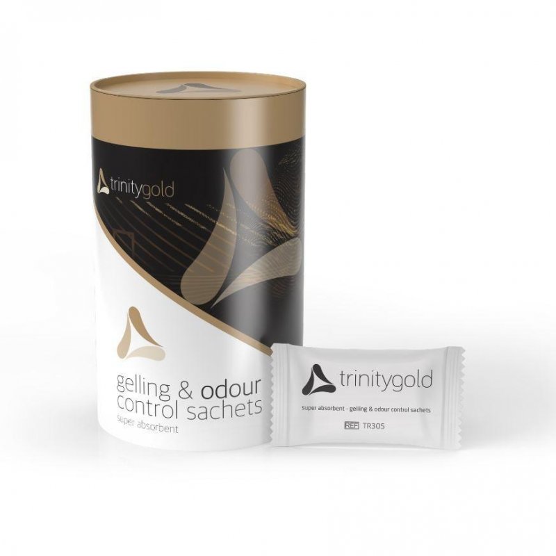 Trinity Gold Gelling&Odour Control Sachets - Super—Superabsorbent-gelující polštářky, 100 ks