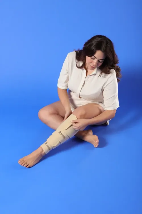 Systém kompresní na suchý zip Biflex Self Adjust 1—Lýtko, velikost 3, délka dlouhá