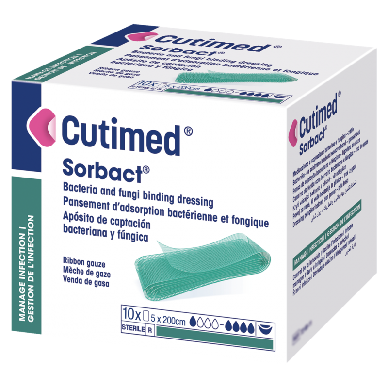 Cutimed Sorbact Ribbon—5 cm x 200 cm, 10ks