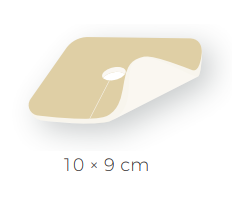 Clevefoam tracheo - 10 x 9 cm—Nepřilnavé krytí z polyuretanové pěny pro tracheostomii, 10 ks