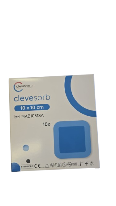 clevesorb—10 x 10 cm, superabsorpční krytí, 10 ks