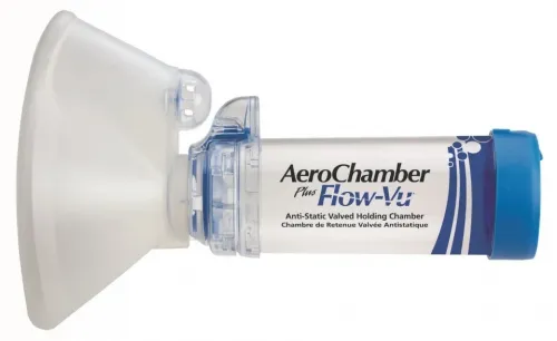 AeroChamber Plus—Inhalační nástavec s chlopní a maskou pro dospělé