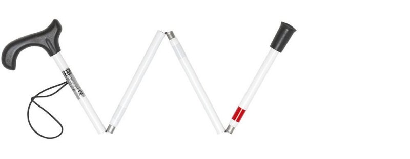 Hůl červenobílá opěrná—80cm