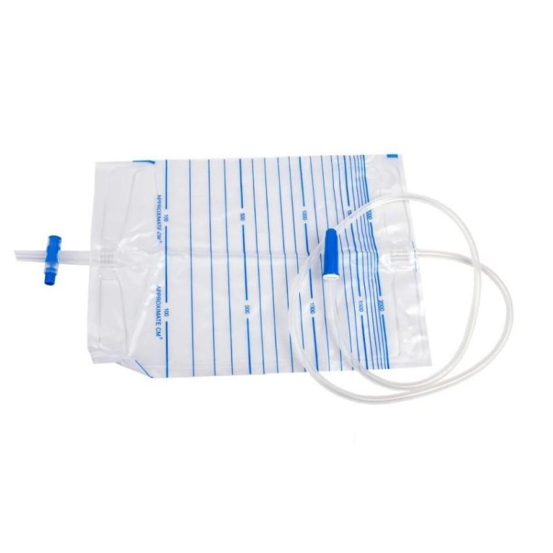 Sáček urinální s křížovou výpustí Steriwund—s páskem SUP, 2000ml