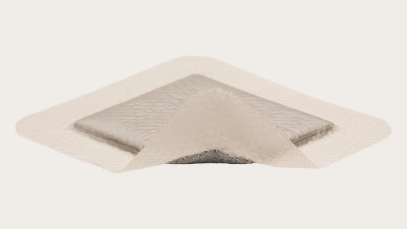 Mepilex Border Ag, 17 x 20 cm, 5 ks—Antimikrobiální krytí s technologií Safetac
