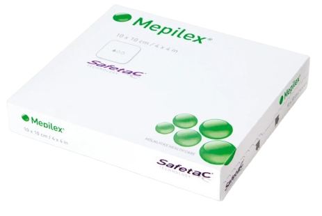 Mepilex, 10 x 10 cm, 5 ks—Absorpční pěnové krytí k léčbě chronických a akutních ran