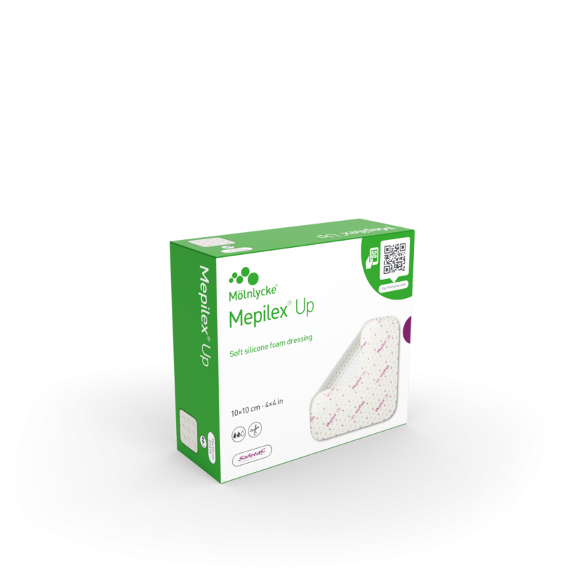 Mepilex Up, 15 x 15 cm, 5 ks—Pěnové krytí s technologií Safetac