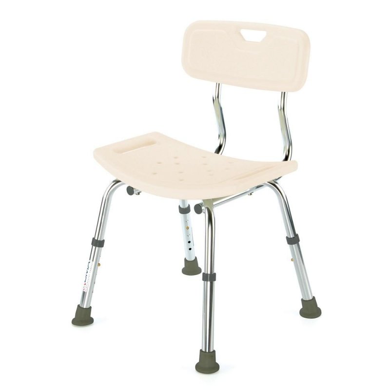 Sedačka do sprchy s opěrkou FBL 610251—Bílá