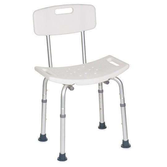 Stolička do sprchy se zádovou opěrou Vitea Care—Šířka sedu 51 cm