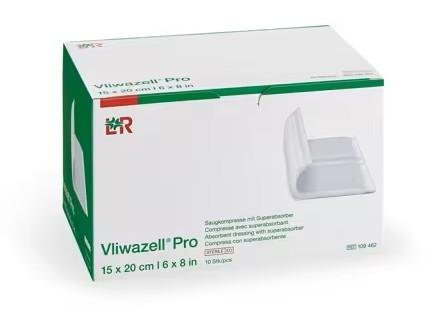 Vliwazell Pro - 15 x 20 cm—Savá kompresa se superabsorbentem, 10 ks