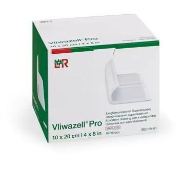 Vliwazell Pro - 10 x 20 cm—Savá kompresa se superabsorbentem, 10 ks