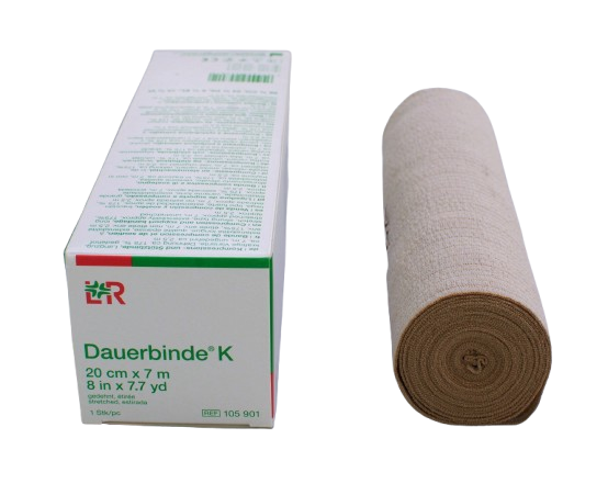 Dauerbinde K, 20 cm x 7 m—Obinadlo s dlouhým tahem