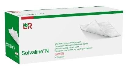 Kompresy Solvaline N Sterilní - 10 x 20 cm—Speciální savé, oboustranně použitelné, 50 ks