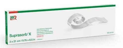 Krytí Hydrobalanční Suprasorb X - 2 x 21 cm—Pro hluboké rány, 5 ks