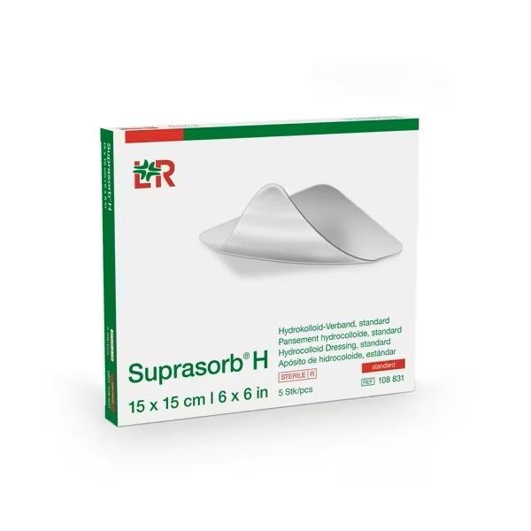 Krytí Hydrokoloidní Suprasorb H Border—14 x 14 cm, 5 ks