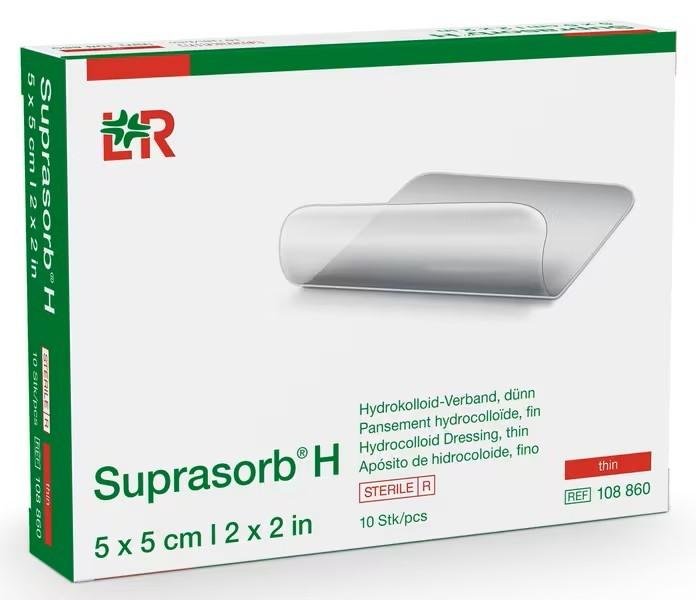 Krytí Hydrokoloidní Suprasorb H Dünn - Tenký—5 x 5cm, 10 ks