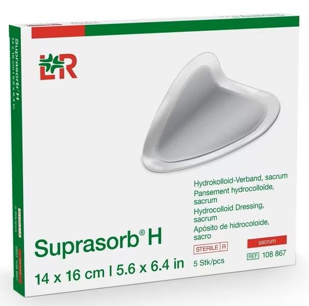 Krytí Hydrokoloidní Suprasorb H Sacrum—14 x 16 cm, 5 ks