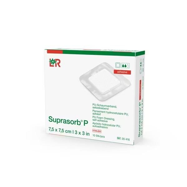 Suprasorb P - 5 x 5 cm—Sterilní polyuretanové nelepící krytí, 10ks