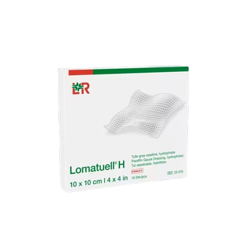 Lomatuell H - Sterilní Mastný Tyl - 10 x 10 cm—1 ks