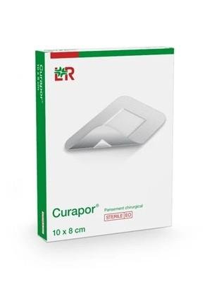 Náplast Hypoalergenní Curapor Sterilní - 8 x 10 cm—Samolepící,s polštářkem, 5 ks