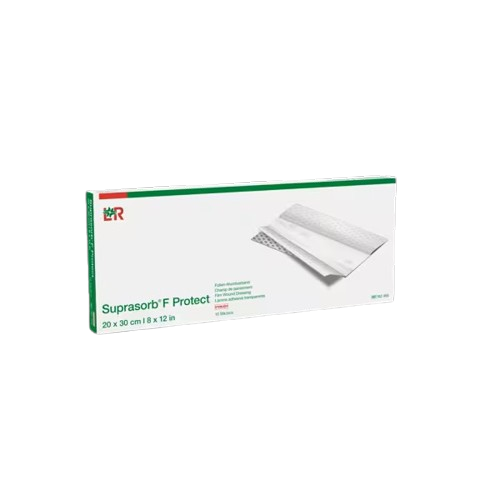 Suprasorb F Protect - 20 x 30 cm—Sterilní fóliové krytí transparentní, samolepící, 10 ks