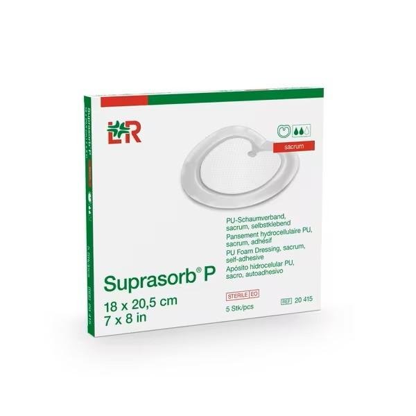Suprasorb P - 18 x 20,5 cm—Sterilní Polyuretanové Sacrum
