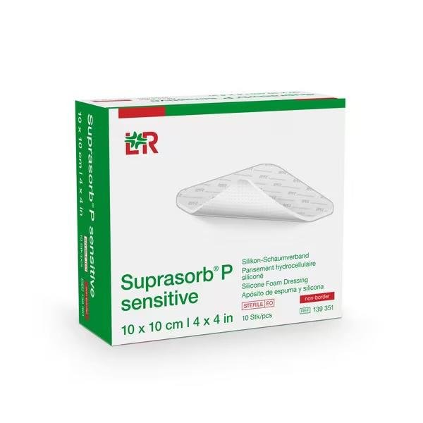 Suprasorb P Sensitive Border - 7,5 x 8,5 cm—10ks