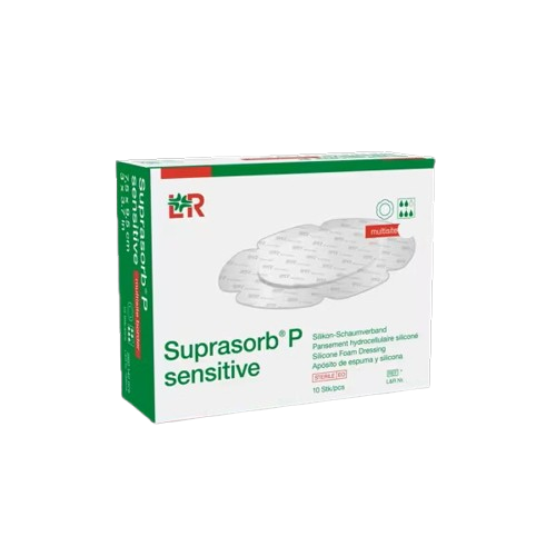Suprasorb P Sensitive, Multisite, Border Lite—7,5 x 9,5 cm, 10 ks