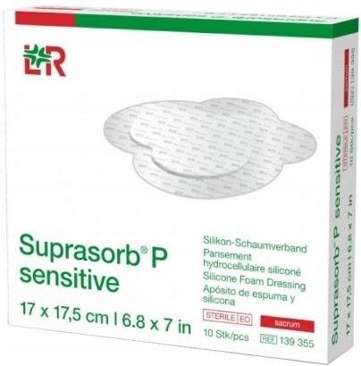 Suprasorb P Sensitive, Sacrum—23 x 23 cm, 10 ks