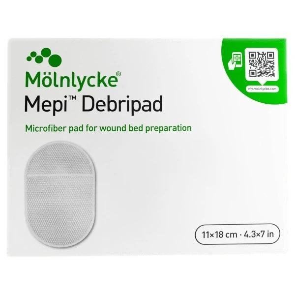 Mepi Debripad - 13 cm—Tampón pro čištění ran - 5 ks