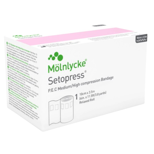 Setopress - 10 cm x 3,5m—Krátkotažné kompresní obinadlo, 1 ks