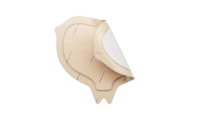 Mepilex Border Sacrum, 22 x 25 cm, 5 ks—Pěnové krytí s technologii Deep Defense Technology
