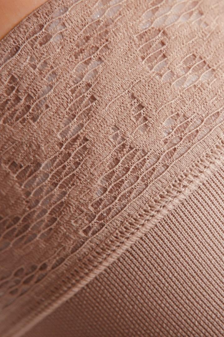 Stehenní punčochy s krajkou MAXIS BRILLANT (II.KT)—Velikost 1, barva bronz, délka normal, bez špice