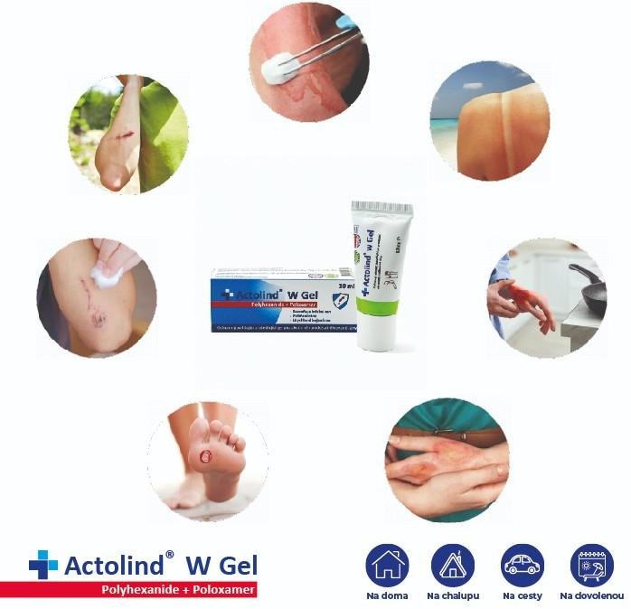 Actolind w Gel—Hydrogel pro urychlení hojení ran a odstranění biofilmu - 100 ml