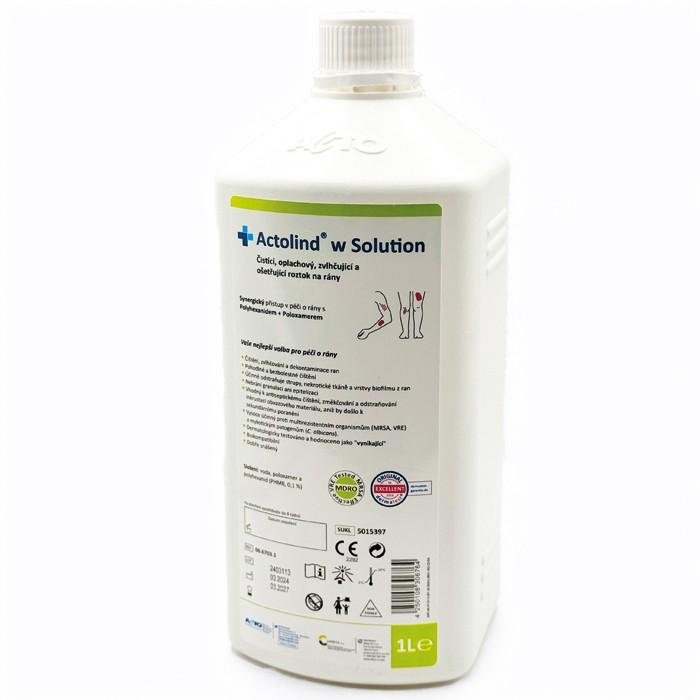 Actolind w Solution—Roztok pro dekontaminaci a urychlení hojení ran a odstranění biofilmu - 1000 ml