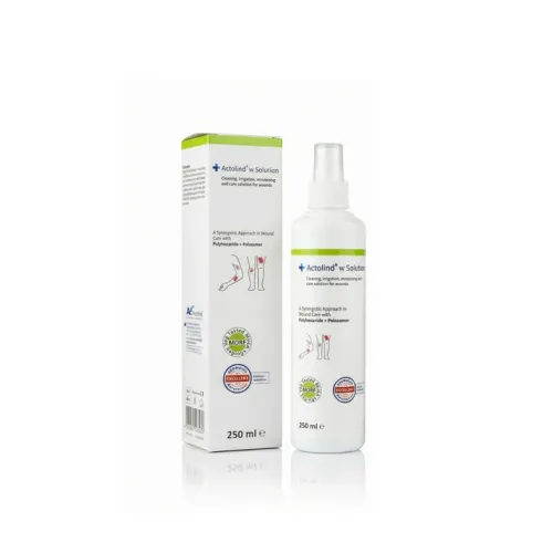 Actolind w Solution—Roztok pro dekontaminaci a urychlení hojení ran a odstranění biofilmu - 250 ml