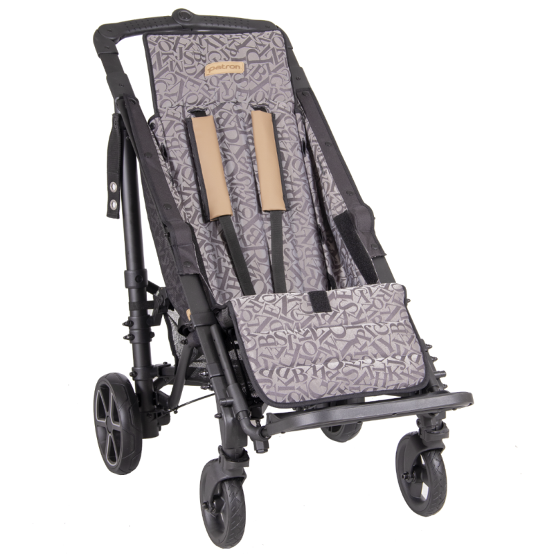 Dětský rehabilitační kočárek Piper Comfort—Barva: G25 - šedá s písmeny