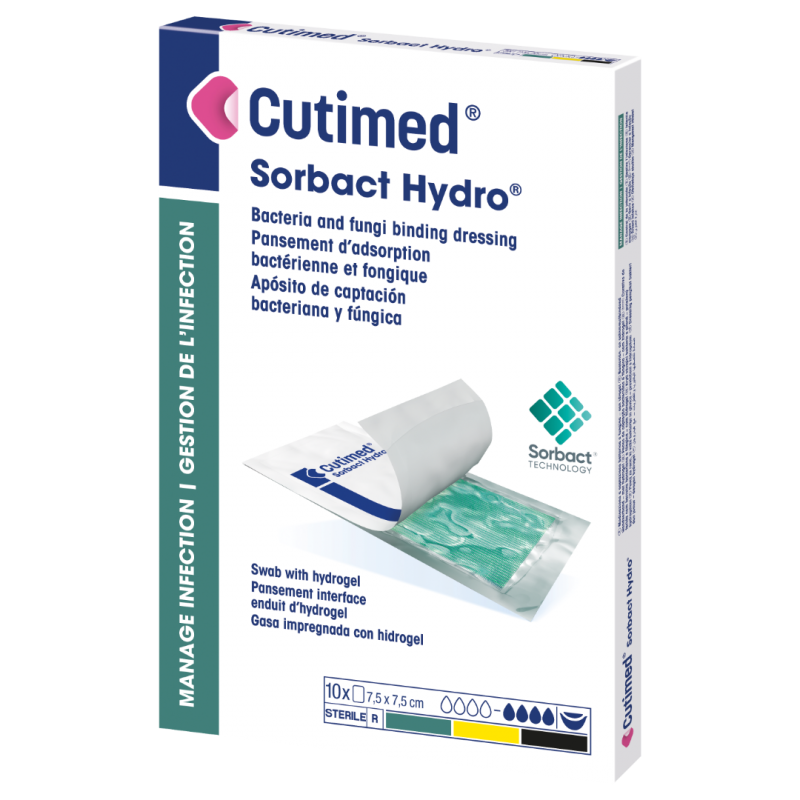 Cutimed Sorbact Hydro - gel - 20 cm x 25 cm—5ks